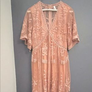 Pink Blush Maternity Dress